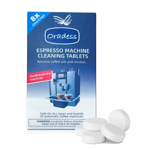 Oradess Factory Detergent Food & Beverage Cheap Cleaner Solid Coffee Machine Cleaning Tablets Coffee Maker Cleaner 5 Gram