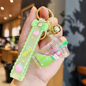 New Cute Acrylic <b>Keyring</b> Key Chain <b>Ring</b> Keychain Plastic Pendant for Book Bag Couple Car Keys Hanging Gifts - Product Image 4