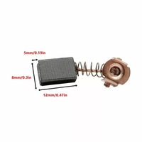 Brosse en carbone HuaLian Motor 5x8x12mm, pièce de rechange pour meuleuse d'angle Black & Decker G720, brosses en graphite certifiées CE