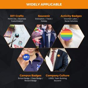 Nouvelle Machine <span class=keywords><strong>Manuelle</strong></span> ZEQUAN à Badges Ronds en Métal pour Enfants DIY, pour la Fabrication <span class=keywords><strong>de</strong></span> Badges - Product Image 5