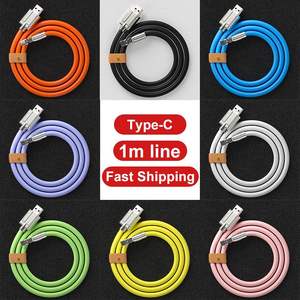 Câble de transfert TPE <span class=keywords><strong>incassable</strong></span> haute résistance Type-C vers Type-C 6A USB-C pour charge rapide iOS et ordinateur - Product Image 5