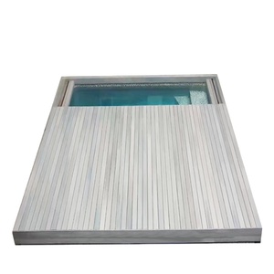 <span class=keywords><strong>Couverture</strong></span> de <span class=keywords><strong>piscine</strong></span> automatique <span class=keywords><strong>coulissante</strong></span> en <span class=keywords><strong>bois</strong></span> haut de gamme de la marque Water Crown - Product Image 5