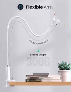 LP113 Gooseneck Clip Phone Holder Bed Desk Cell Mount Flexible Lazy Long Arm Clamp Holder <b>Stand</b> for Flexible Lazy Long Arm Clamp - Product Image 2