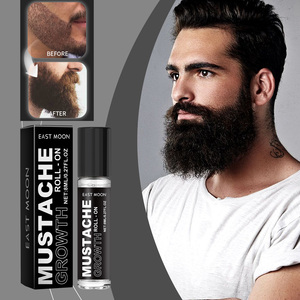 EAST MOON Produit de soin pour hommes Extrait de plante Nourrir Épaissir la <span class=keywords><strong>barbe</strong></span> Croissance rapide Moustache Huile Sérum Roll-on - Product Image 3