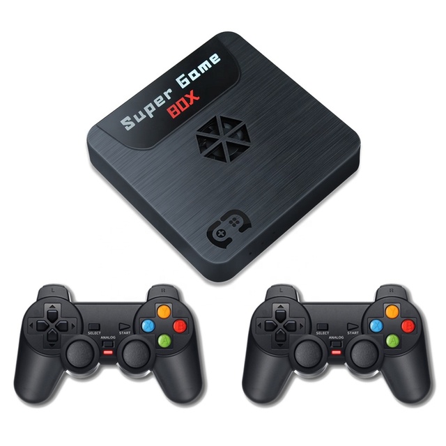 Hot New Arrival 4K TV Video Gaming Player Classic 64G X5 Game Box Wireless Controllers Built in 9163 Games Video Game Console