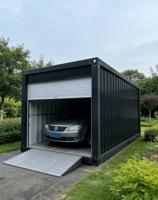 Maison conteneur modulaire préfabriquée pliable et extensible en acier, personnalisable pour appartement, abri de voiture, garage, entrepôt, atelier