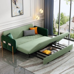 Bộ bàn ghế phòng khách PZCN HOME, chất liệu giả da cao cấp tại Philippines, có chức năng giường ngủ và ngăn chứa đồ. - Product Image 2