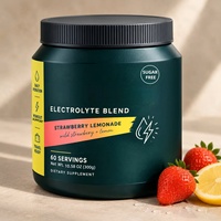 Poudre d'électrolytes pour adultes, antioxydant, soutien à l'hydratation et à la réparation des pertes, favorise l'équilibre électrolytique, différentes saveurs, 300g, OEM, HALAL