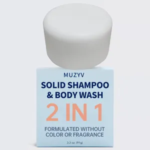 Logotipo personalizado zero desperdício sustentável vegan fragrância livre shampoo sólido sabonete em barra para homens mulheres