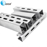 Profilés en U galvanisés à chaud 41x41mm et colliers de fixation robustes pour poutres - Système de support en acier certifié UL CE pour BESCA
