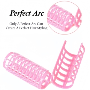 Ensemble de <span class=keywords><strong>bigoudis</strong></span> sans chaleur en plastique pour boucles faciles, tiges de permanente pour racines, bigoudi sans chaleur pour franges, outil de coiffure, couleur aléatoire - Product Image 4
