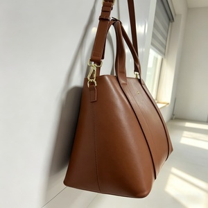 Fashion PU Leather Shoulder Bag Wholesale Supplier Customization OEM ODM Solid Color Simple Style <b>Purse</b> - Product Image 1