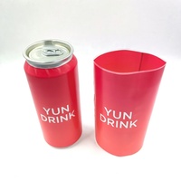 Rouleau de film rétractable PVC PET, étiquette d'emballage thermorétractable pour boissons, jus, vins, canettes d'oxygène