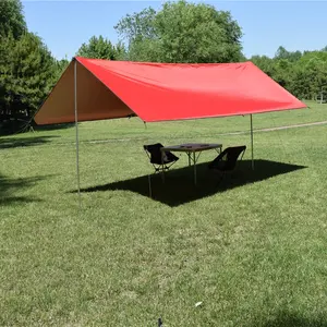 Parasol de voyage en plein air, tentes imperméables, auvent de Camping, pique-nique, tapis de plage, auvent