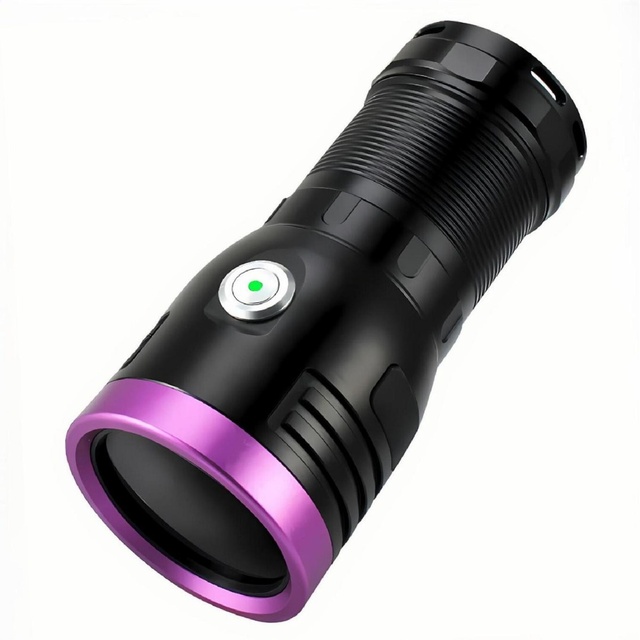 120W High-Power 365nm UV LED Light Fluorescent Detection Scorpion Cat Ringworm ID Rechargeable Aluminum Alloy Flashlight