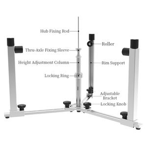 लेबिकल एमटीबी रोड बाइक व्हील बुनाई स्टैंड साइकिल व्हीलसेट वर्कटेबल साइकिल चलाना हब पेशेवर दुकान मरम्मत उपकरण - Product Image 2