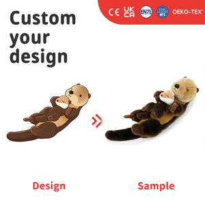 Peluche de Nutria Personalizado, Adorable y Detallado, Animal de Peluche Suave, Regalo con Logotipo Personalizado, Decoración para Dormitorio o Escritorio para Amantes de las <span class=keywords><strong>Mascotas</strong></span> - Product Image 1