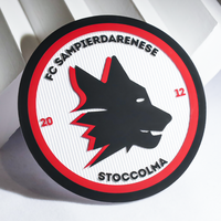 Écussons Personnalisables en Silicone Tatami avec Logo de Football, Badges Thermocollants Floqués Sportifs pour Maillot