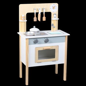 Ensemble de <span class=keywords><strong>cuisine</strong></span> <span class=keywords><strong>en</strong></span> <span class=keywords><strong>bois</strong></span> pour enfants pour l'éducation précoce et les jeux de rôle parent-enfant - Âges 2-13 ans - Product Image 1