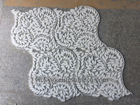 Mosaïque murale en marbre métallique de 10 mm d'épaisseur, carrelage de sol, ardoise, jet d'eau, parquet, décoration de salon, salle de bain, décoration murale