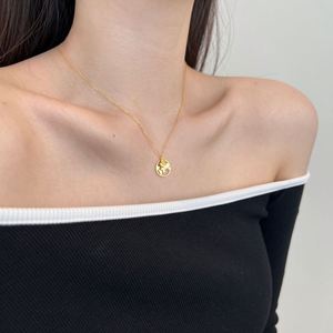 Collar Dylam Dainty Trendy de Plata de Ley 925 Hipoalergénico, con Colgante Circular en Forma de Tierra, para Mujer - Product Image 3