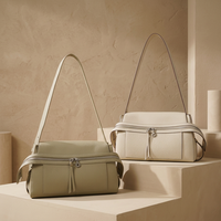 Sac à bandoulière/bandoulière croisée de luxe personnalisé, couleur unie, fermeture éclair, haute qualité, pour femme, grande capacité, loisirs, design tendance