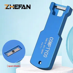 ZHEFAN yeni Aua-f1 Fiber araçları boyuna striptizci kablo kılıf dilme makinesi 8.5mm 10.4mm 14mm optik kablo striptizci