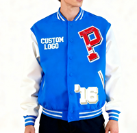 XJYD Fabricant de vestes personnalisées Chenille Broderie Appliques Laine Université Hommes Baseball Varsity Bomber Letterman Vestes