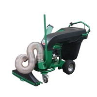 Aspirateur de feuilles autopropulsé avec fonction broyeur de 3 pouces, ramasseur de déchets manuel pour le jardin, la cour et le nettoyage extérieur