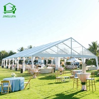 Tente chapiteau extérieure transparente, pour événements de mariage, en promotion
