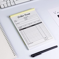 Carnets de commandes personnalisés avec logo, autocopiants 2 feuillets, pour la prise de commandes alimentaires des serveurs de restaurant, bloc de tickets de cuisine