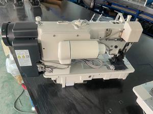 <b>Automatic</b> Double Needle Compound Feed Lockstitch <b>Sewing</b> <b>Machine</b> - Heavy Duty Industrial Grade - Product Image 2