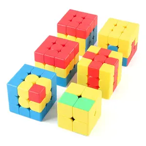 뜨거운 판매 SENGSO 매직 큐브 3 차 주문 2x2x3 다채로운 매직 큐브 전문 스트레스 해소 어린이를위한 교육 완구