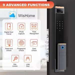 Cerradura de puerta inteligente ttlock Cerradura Inteligente Digital Safe Home Wifi Contraseña Puerta de acero Safe Camera Tarjeta de memoria - Product Image 3