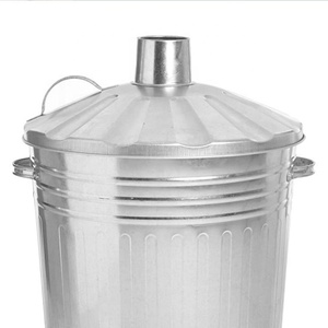 Portatile 90l acciaio zincato combustione foglie di carta di legno pattumiera rifiuti giardino bruciatore inceneritore bidone del fuoco - Product Image 2