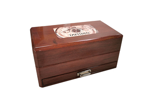 Cajas expositoras rectangulares para relojes con laca, para tres relojes, precio bajo, muestra gratuita. - Product Image 2