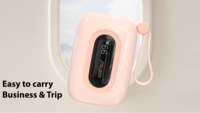 Banque d'alimentation portable Wopow 10000mAh avec câble intégré, charge ultra-rapide PD 22.5W pour téléphones et tablettes