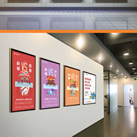 A1 A2 A3 A4 boîte à lumière LED publicitaire personnalisée boîte à lumière suspendue pour restaurant boîte à lumière ultra-mince pour carte de menu