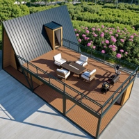 Casas Prefabricadas Resistentes al Viento e Impermeables, Casas Prefabricadas Modulares Móviles, Casa Contenedor de 2 Dormitorios para Hotel