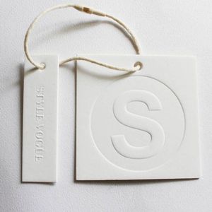 Custom High-Quality Hang <b>Tags</b>: Thick Paper or Fabric Labels with Printed Brand Name - Product Image 6