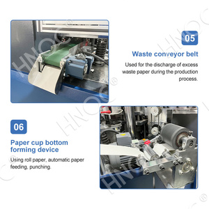 Hnoc chi phí thấp tất cả các kích thước tùy chỉnh onetime 9 oz cốc giấy sản xuất cốc bên làm cho máy thương mại - Product Image 4