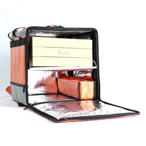 Venta al por mayor bolsa térmica impermeable con aislamiento bolsa de entrega de alimentos capas de calentamiento de pizza experto en pantalla con portavasos - Product Image 2