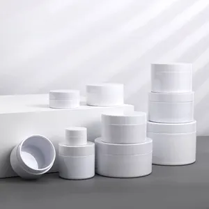 Fabricants en gros 30g 50g 80g 100g 120g 150g 200g 250g blanc crème pot en plastique pet pot cosmétique emballage