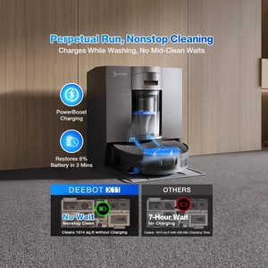 Robot Aspirador Inteligente X11, Limpieza en Seco y Húmedo, Robot de Limpieza de Pisos Totalmente Automático para el Hogar, Hotel, Garaje - Product Image 6