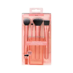 Multisize Docolor Flat Top Square Buffer Buff Foundation Contour Make Up makeup brush Set With Cylinder Case Bag Holder