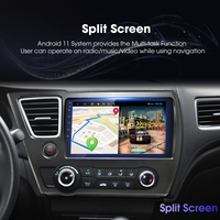 Lecteur multimédia de voiture Rhythm 9 pouces 2+32 Go Nouvelle interface utilisateur 5.0 DSP Égaliseur 32 bandes Caméra AHD GPS Écran partagé CarPlay Android Auto pour Honda