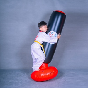 Saco de boxeo inflable de PVC grueso Tiger para niños, equipo de boxeo de pie, saco de boxeo pesado. - Product Image 3
