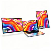Moniteur portable triple 16 pouces 1200P IPS, extension d'écran double pour ordinateur portable, affaires, boursiers, Forex S7