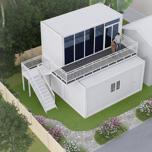 บ้านคอนเทนเนอร์สำเร็จรูปแบบโมดูลาร์ TOPPRE บ้านคอนเทนเนอร์ 2 ชั้น บ้านขนาดเล็ก 1 ห้องนอน พร้อมห้องครัวและห้องน้ำ - Product Image 3