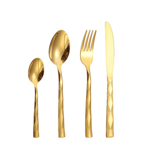 Ensemble de couverts occidentaux en acier inoxydable avec manche diamanté, épais, compatible lave-vaisselle, pour hôtel, steak, vaisselle de table - Product Image 4